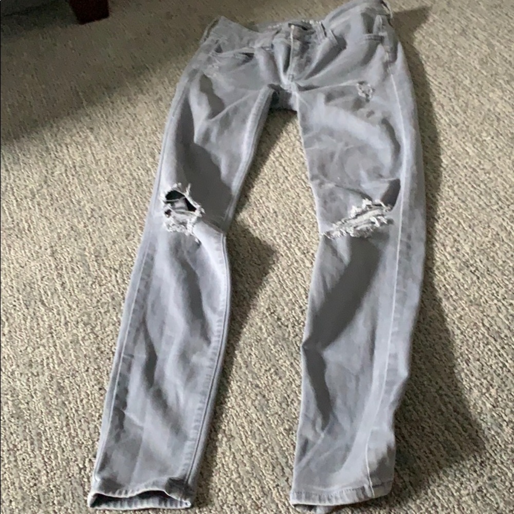 Grey super stretch jegging